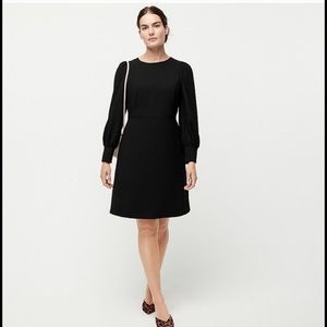 NWT J Crew Shift Dress in Everyday Crepe Black Size 4